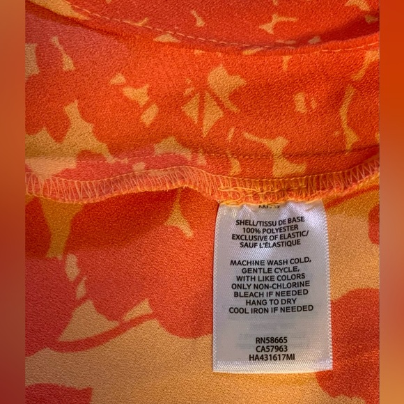 NWOT-Halogen X Atlantic Pacific ‘Coral Cathy Floral’ Smocked Utility Dress-Small - Picture 8 of 15